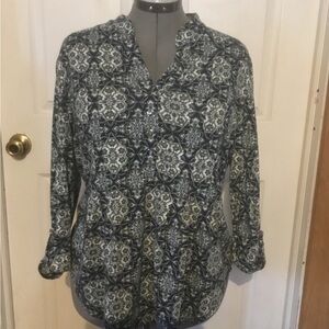 Cocomo sz L women’s quarter-length sleeve blouse